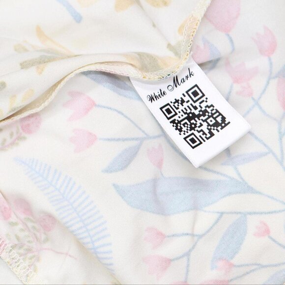 NWT White Mark Floral Short Sleeve Knee Length Dress PS327 2X Beige Brown Multi - Picture 6 of 6